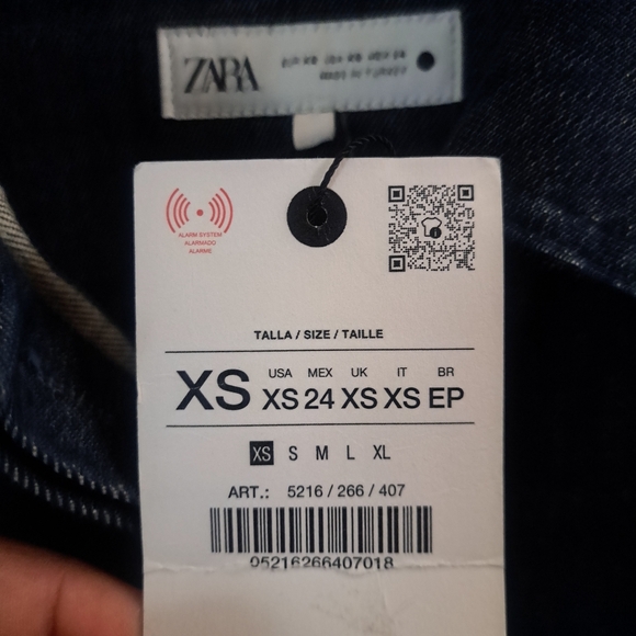 Zara Denim Blue Belted Dress Size XS - Picture 15 of 16